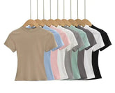 Solid Color Basic Style T-shirt - The Stargroup Stores