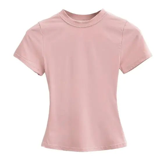 Solid Color Basic Style T-shirt - The Stargroup Stores